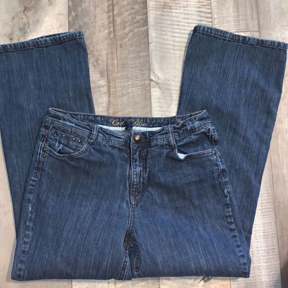 CODE BLEU -Brigitte style  STUDDED POCKET‎ jeans- size 12 - Picture 4 of 16